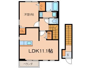 ファンタジアＡの物件間取画像